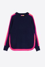 Vilagallo Navy Sweater w/ Trim