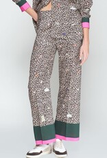Vilagallo Leopard Pant w/ Trim