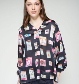 Vilagallo Navy Matchbox Shirt