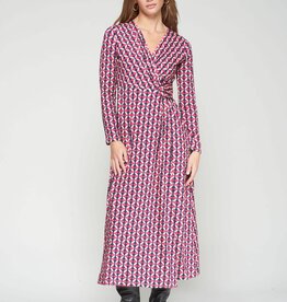 Vilagallo Geometric Wrap Dress