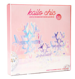 Gift Wrap Company Iridescent Acrylic Snowflakes