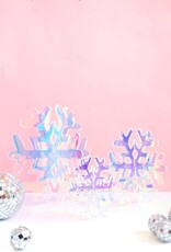 Gift Wrap Company Iridescent Acrylic Snowflakes