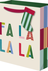 Gift Wrap Company Seeing Stripes Fa La La Bag