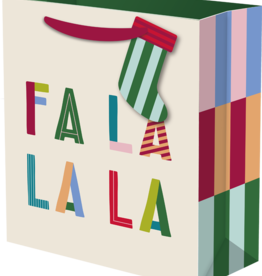 Gift Wrap Company Seeing Stripes Fa La La Bag