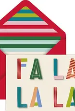 Gift Wrap Company Seeing Stripes Fa La La Cards