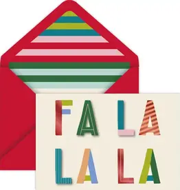 Gift Wrap Company Seeing Stripes Fa La La Cards