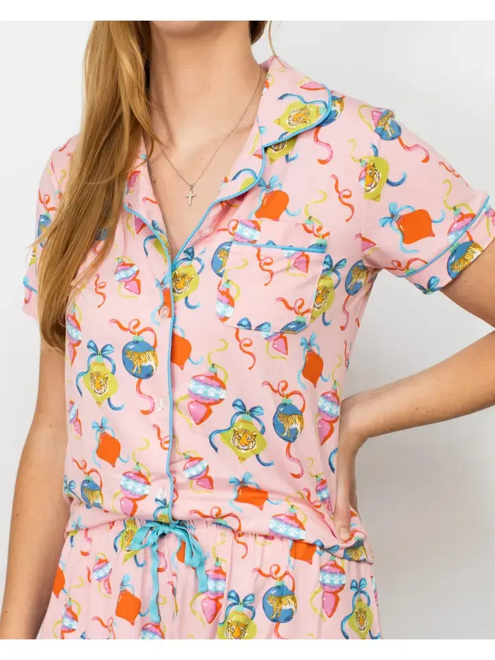 Royal Standard Tinsel & Tiger PJ Top