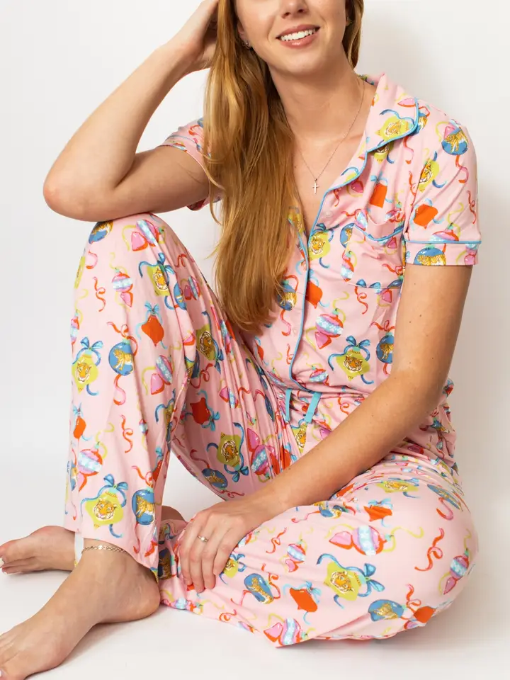 Royal Standard Tinsel & Tiger PJ Top