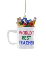 Cody Foster Worlds Best Teacher Mug Ornament