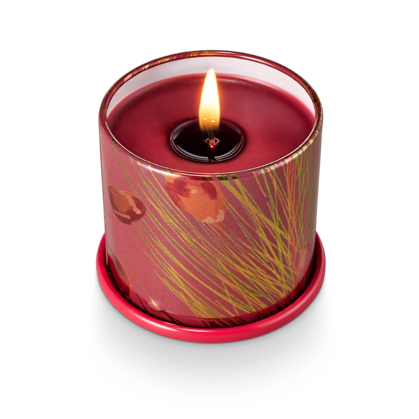Illume Crimson Woods Tin Candle