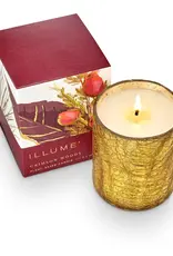 Illume Crimson Woods Boxed Crackle Glass Candle