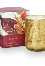 Illume Crimson Woods Boxed Crackle Glass Candle