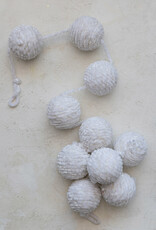 Chenille Ball Garland w/ Gold Thread