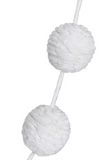 Chenille Ball Garland w/ Gold Thread