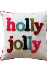 16" Holly Jolly Pillow