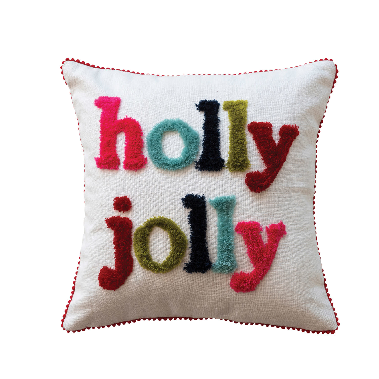 16" Holly Jolly Pillow
