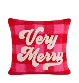 Shiraleah "Very Merry" Plaid Pillow