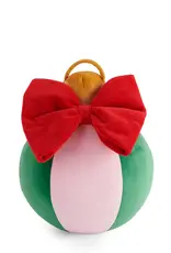 Shiraleah Festive Bauble Pillow Green Pink 9"