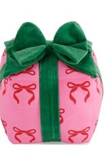 Shiraleah Bow Gift Box  Pillow Pink 9x9