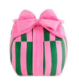 Shiraleah Stripe Gift Box Pillow Green 9x9