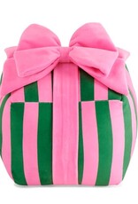 Shiraleah Stripe Gift Box Pillow Green 9x9