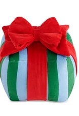 Shiraleah Stripe Gift Box Pillow Blue 6x6