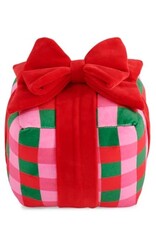 Shiraleah Checkered Gift Box Pillow Multi 6x6
