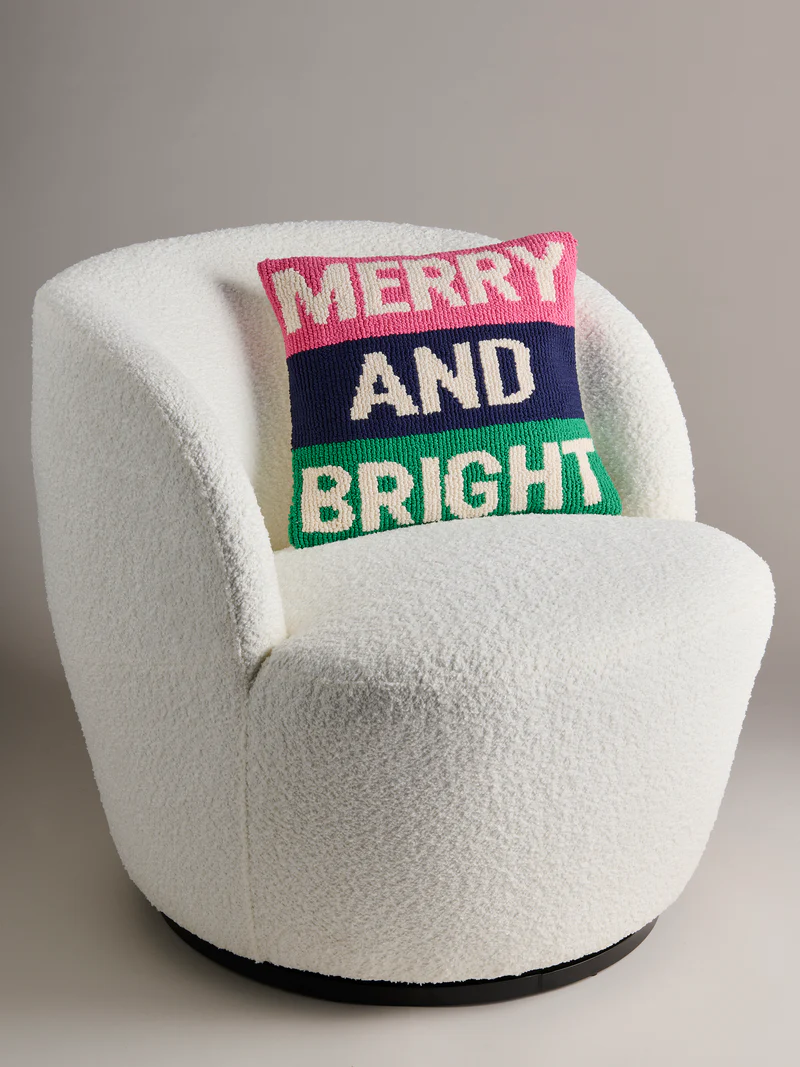 Shiraleah "Merry and Bright" Tufted Pillow