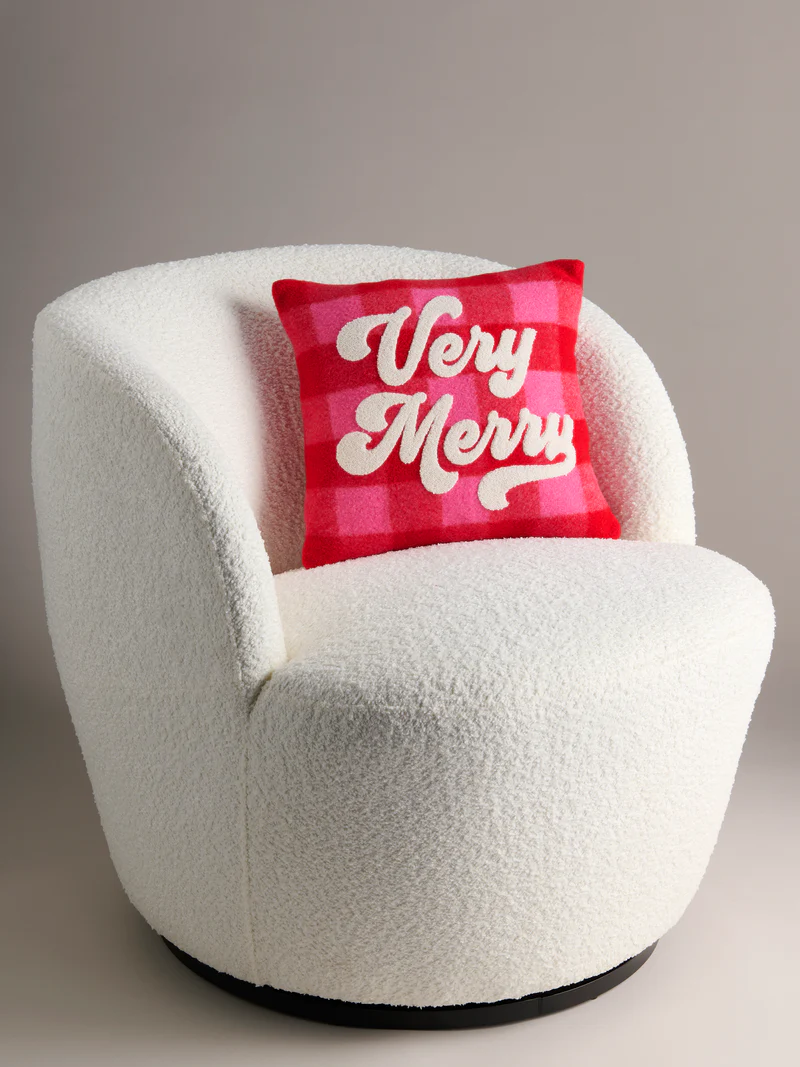 Shiraleah "Very Merry" Plaid Pillow
