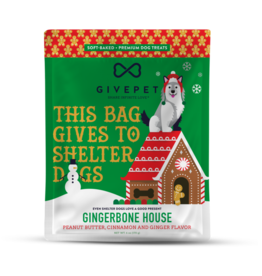 GivePet Holiday Dog Treats Gingerbone House