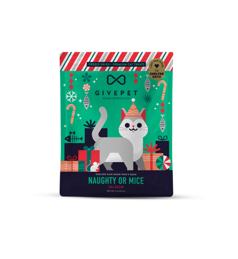 GivePet Cat Treats Naughty or Mice Freeze-Dried Cat Treats