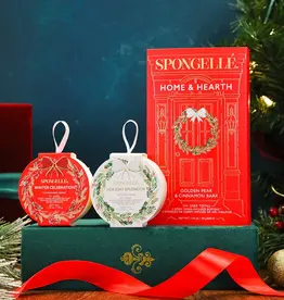 Spongelle Home & Hearth Holiday Wreath Gift Set