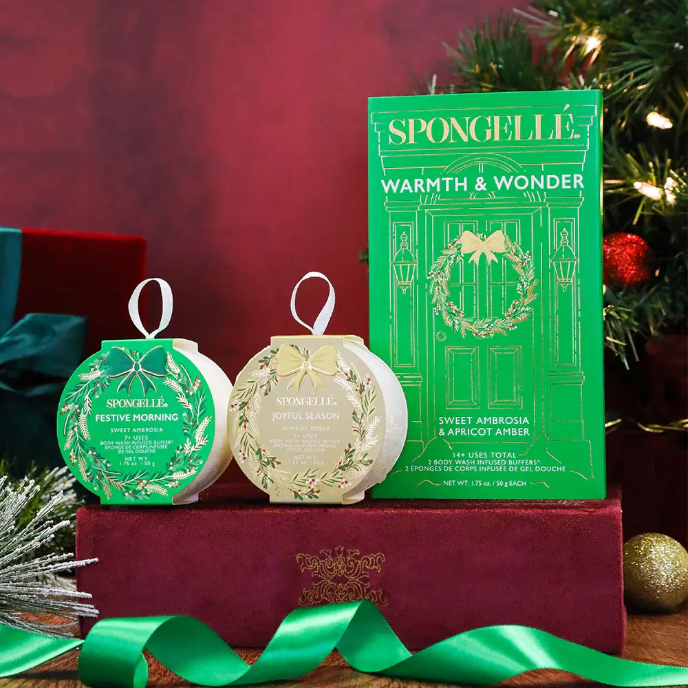 Spongelle Warmth & Wonder Holiday Wreath Gift Set