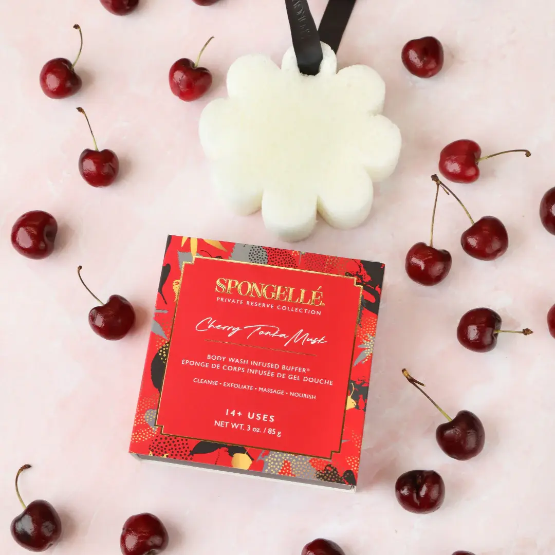 Spongelle Cherry Tonka Musk Boxed Flower