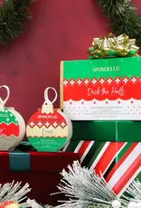 Spongelle Deck the Halls Holiday Ornament Gift Set