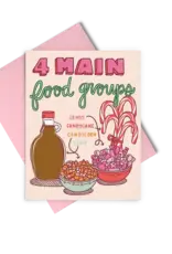 Talking Out of Turn Food Groups Holiday Greeting Card Set of 8