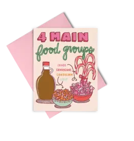 Talking Out of Turn Food Groups Holiday Greeting Card Set of 8