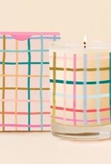 Talking Out of Turn Pretty Plaid Holiday Candle