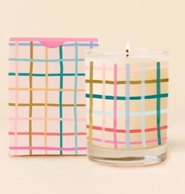 Talking Out of Turn Pretty Plaid Holiday Candle