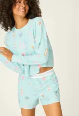 PJ Salvage Ornament Print Shorts Set