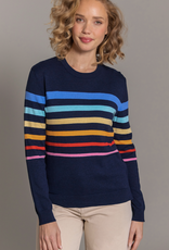 Alashan Etta Stripe Top Abyss