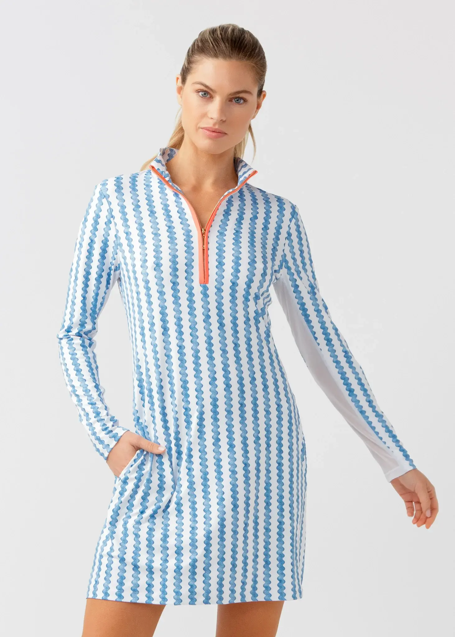 Cabana Life Harbor Sport Zip Dress