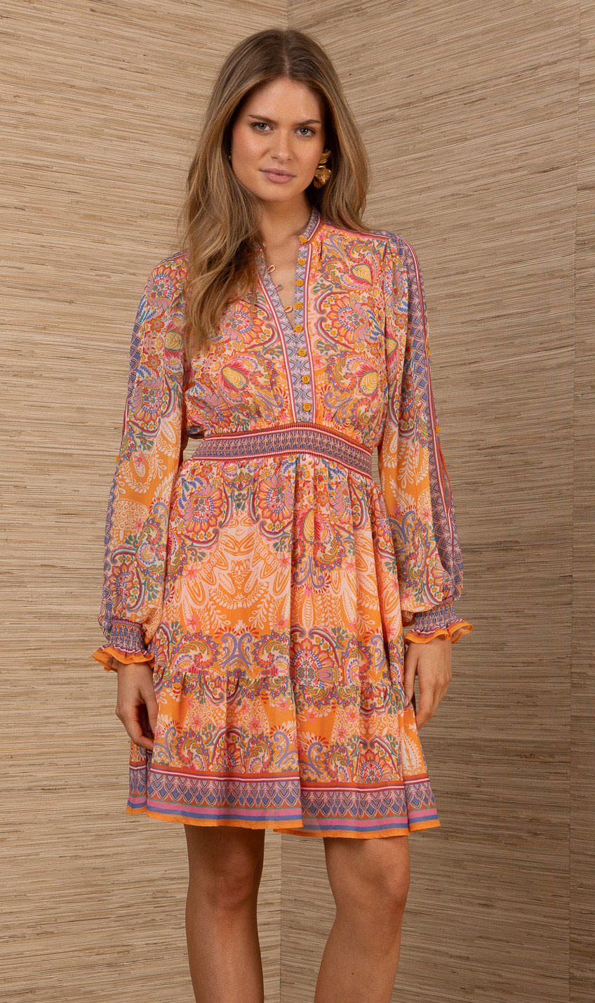 Hale Bob Elennora Dress Orange