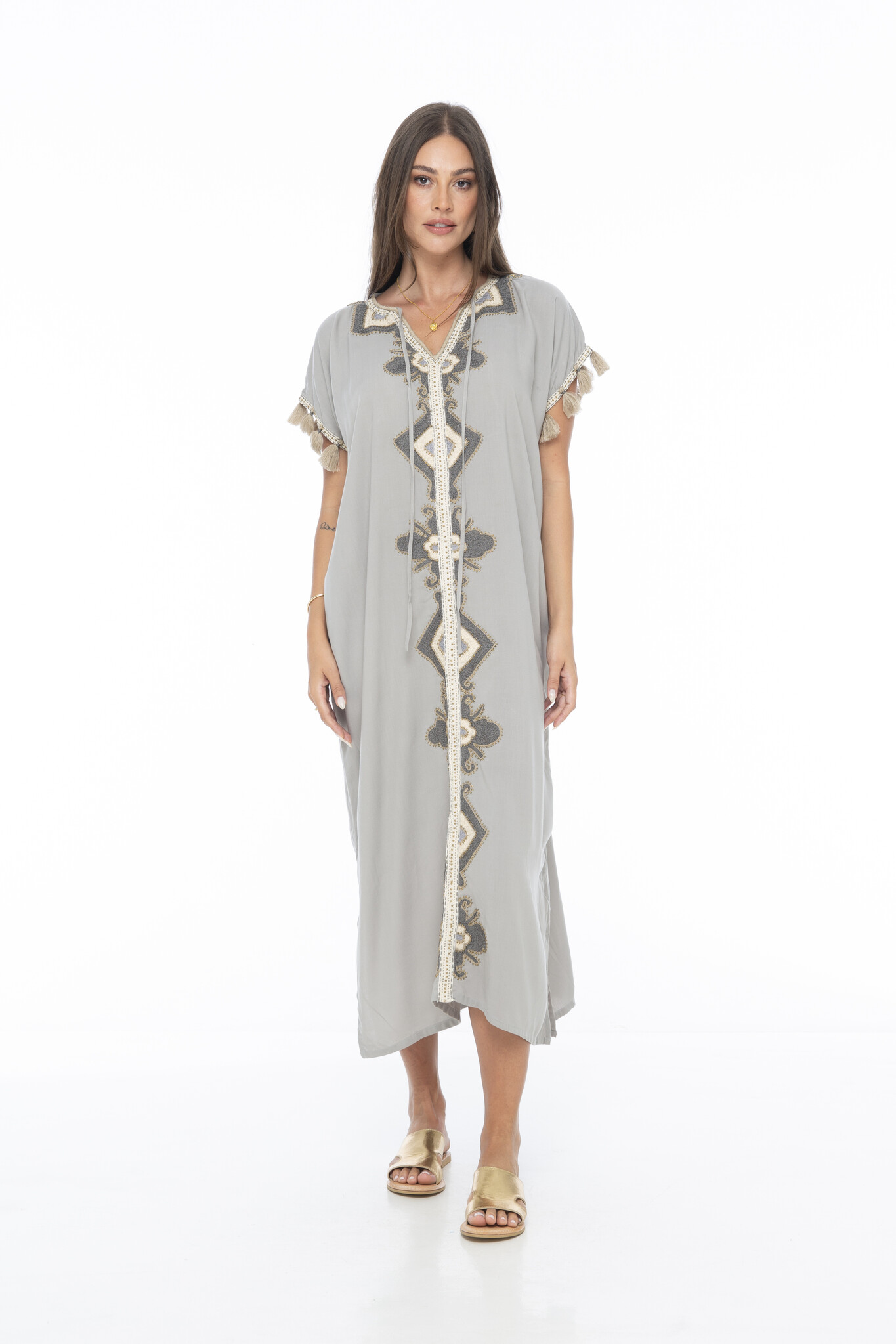 Romi Tahiti Kaftan Grey