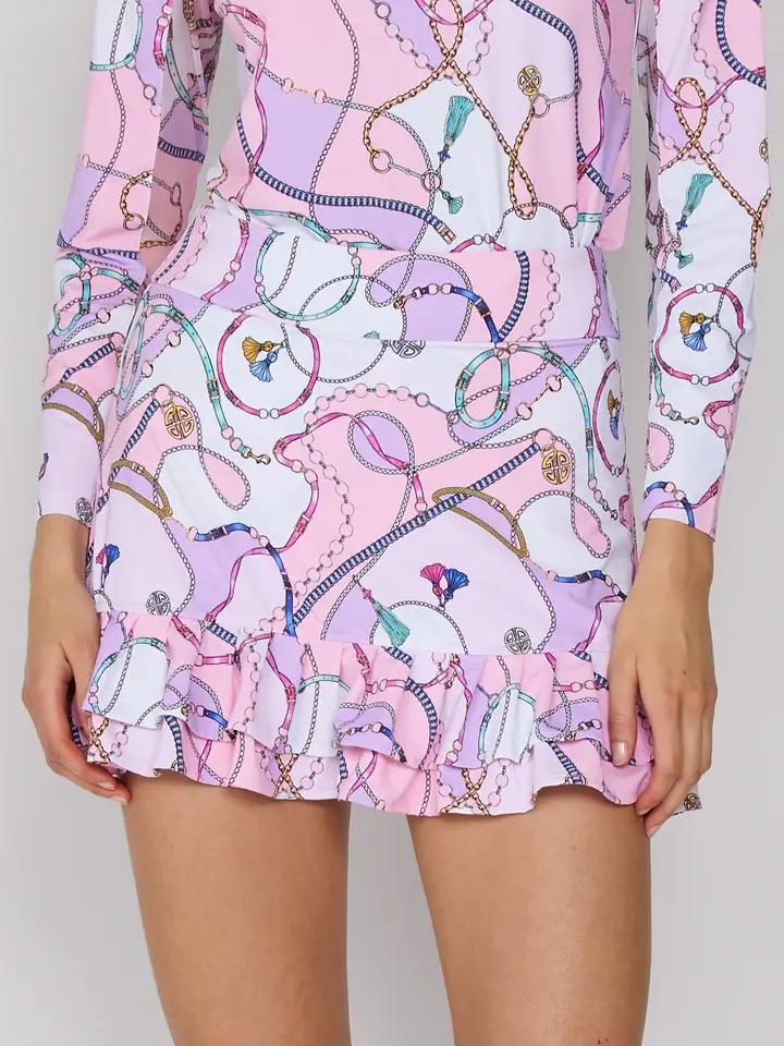 G Lifestyle Ruffle Skort Pink Link