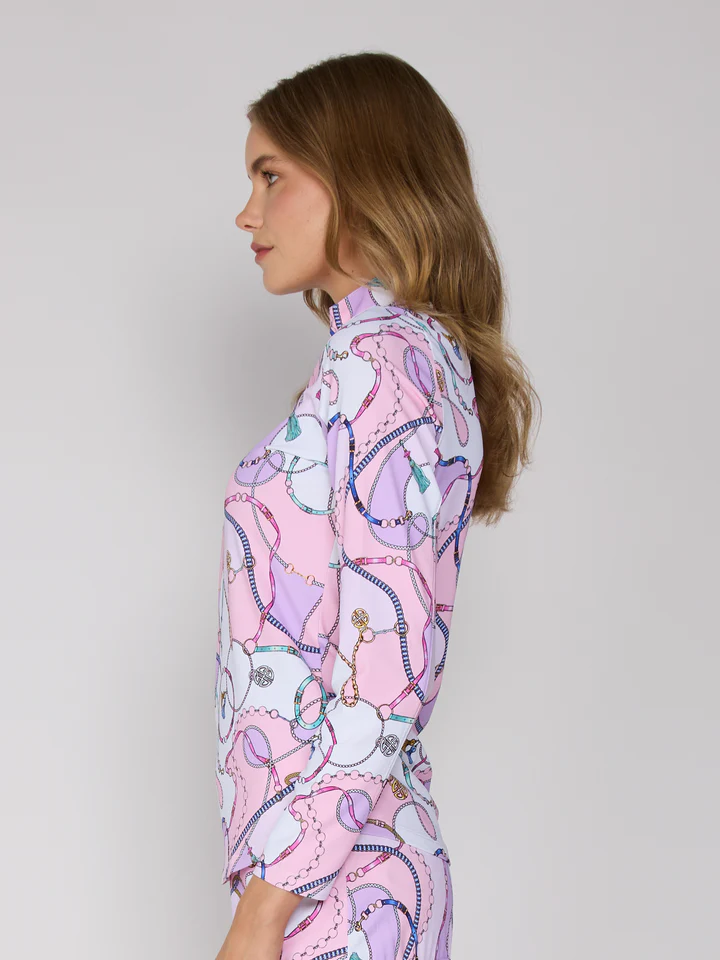 G Lifestyle Quarter Zip  Top Pink Link