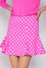 G Lifestyle Godet Skort Pink Lifestyle Geo