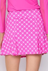 G Lifestyle Godet Skort Pink Lifestyle Geo