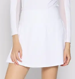 G Lifestyle Back Yoke Ruffle Skort White