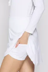 G Lifestyle Back Yoke Ruffle Skort White